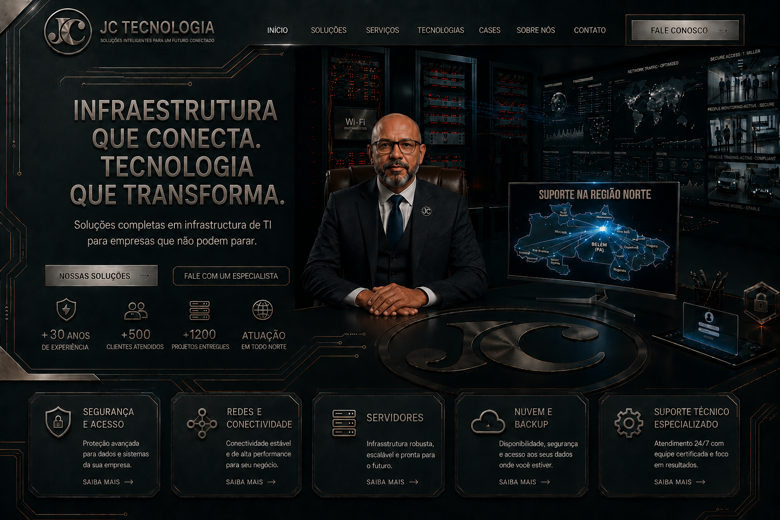 JC Tecnologia — Infraestrutura que conecta